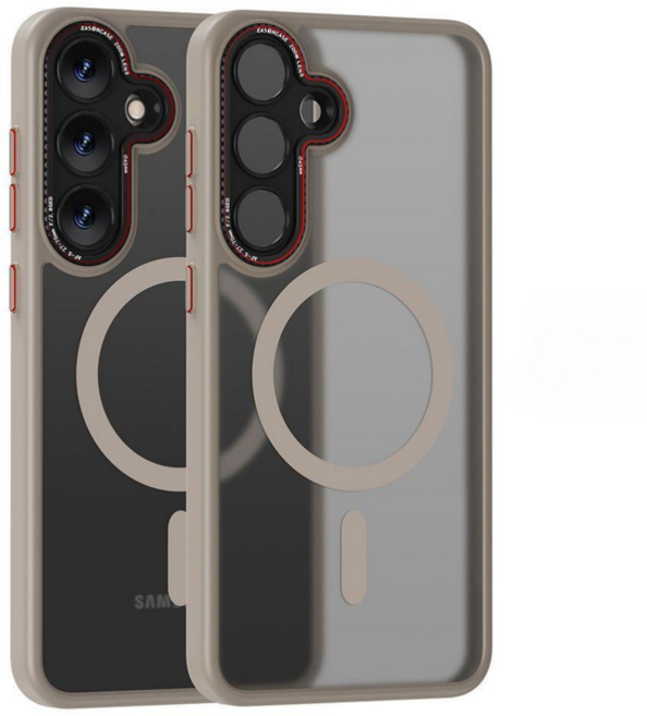 럭스폰 강력 렌즈 보호 맥세이프 반투명 지문 방지 갤럭시 명품 아머 케이스