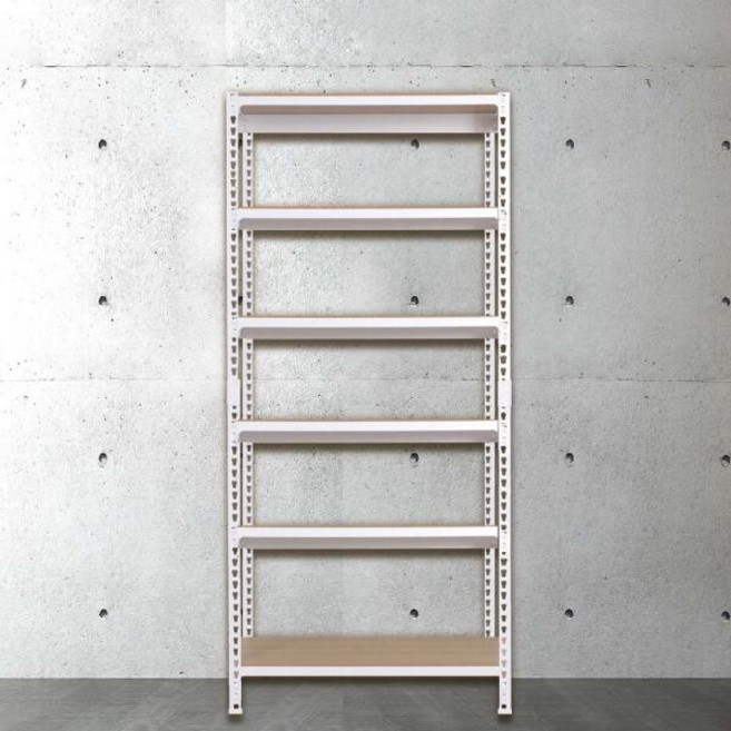 아트박스/스피드랙 스피드랙 무볼트 조립식 선반 6단 1200 x 400 x 1800, 블랙, 9mm 양면코팅 보드, 색상