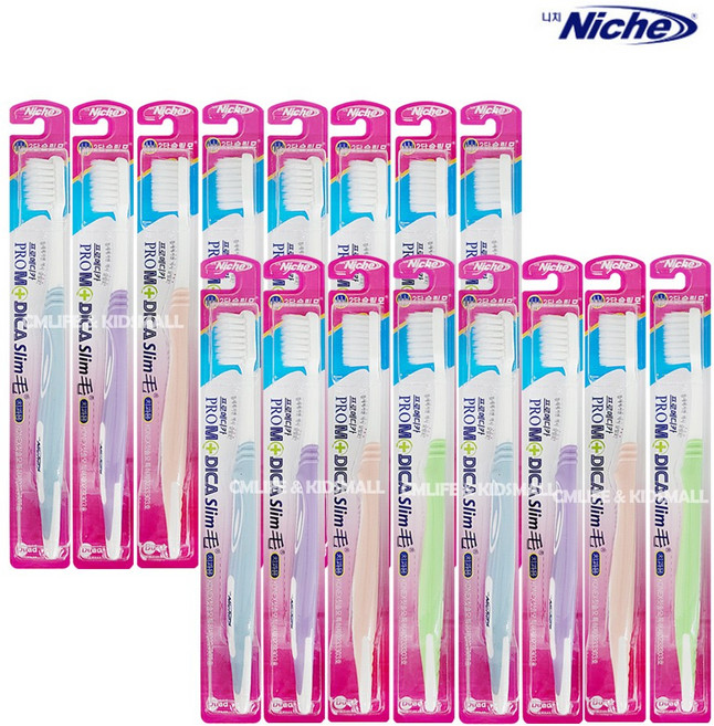 니치 프로메디카 슬림모 칫솔, 1개입, 16개
