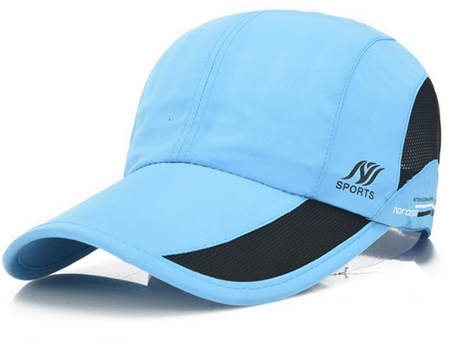 남성 런닝헬스니스 선캡 드라이핏 캡모자, 호수 블루, 조정가능한, 1개