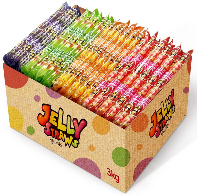 젤리스트로우 대용량 얼려먹는 과즙 젤리, 3kg, 1세트