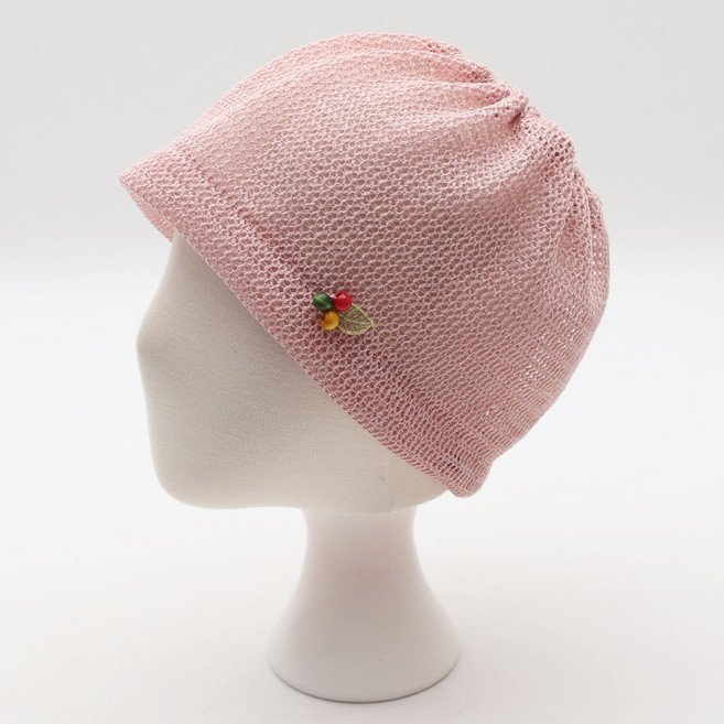 에스랑 메이지여성 여름 니트 비니 메쉬 비니모자 통풍 얇은 비니 데일리 두건 스타일