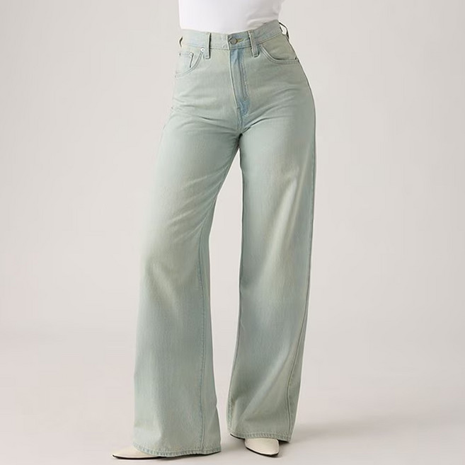 리바이스 여성 청바지 신치 배기 와이드 001UP0009