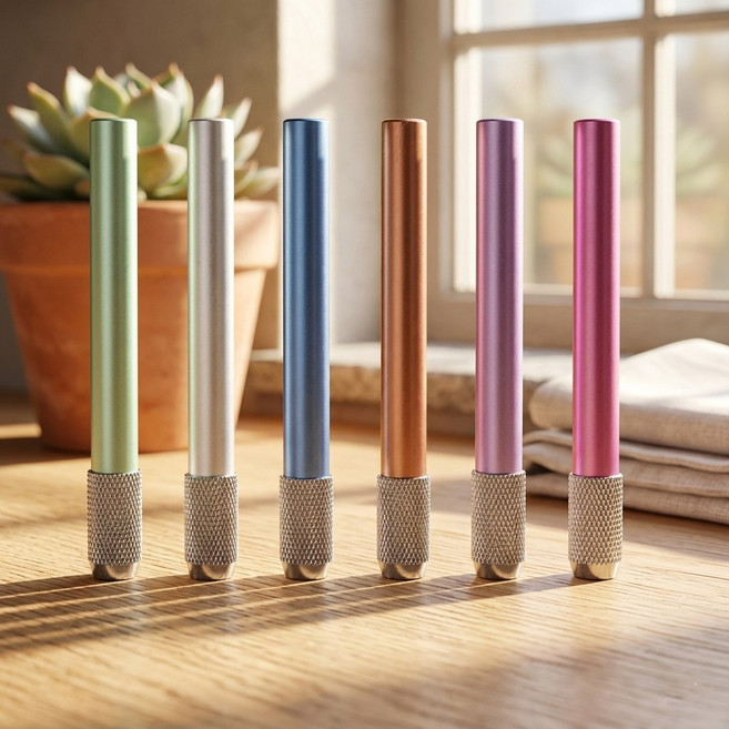 몽당연필홀더 익스텐더 연필깍지, 1세트, 6종