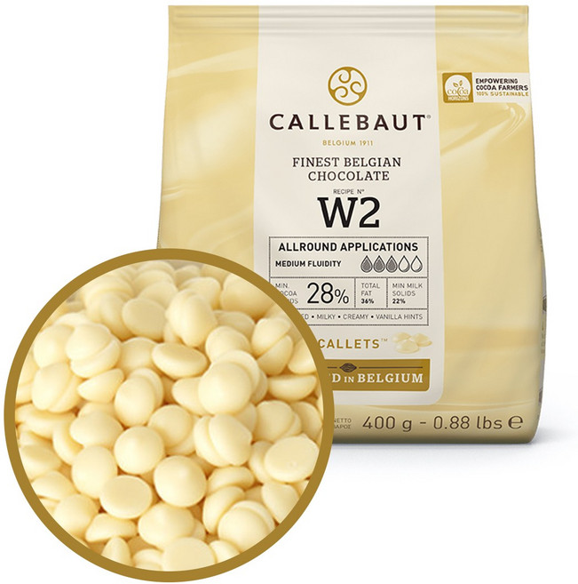 쿠킹스토리 칼레 W2-E4-U71 깔리바우트 화이트 커버춰초콜릿, 100g, 1개