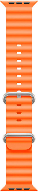 포유 애플워치 오션밴드 스트랩 루프 시계줄 줄질 밴드, 오렌지, 38/40/41mm(공용)