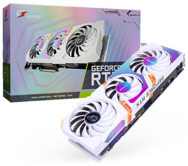 COLORFUL iGame 지포스 RTX 3060 Ultra OC D6 12GB White 3팬 중고 화이트, 3060 12g