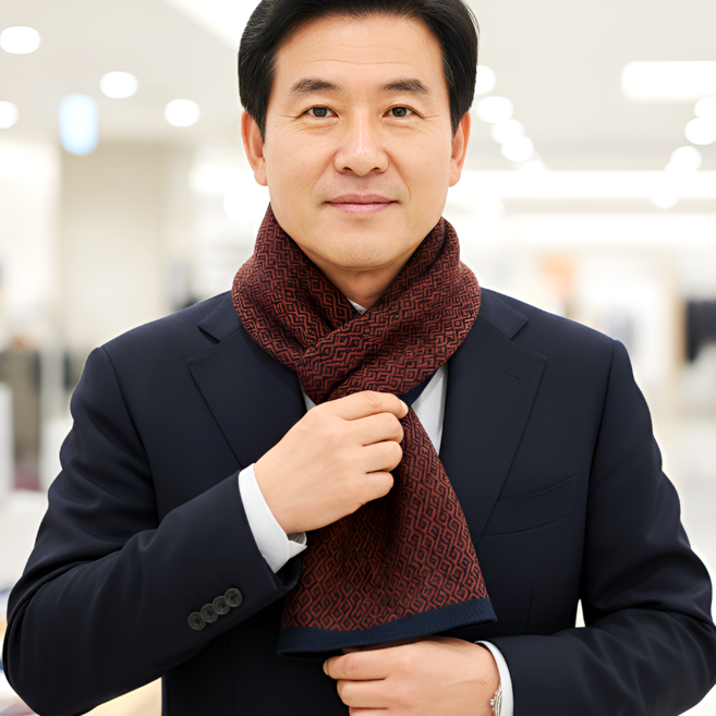 닥스 고급스러운 남성 울 머플러