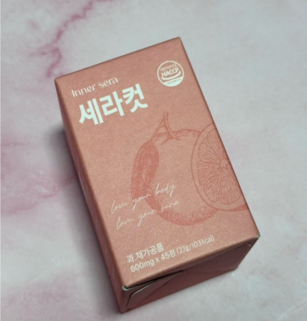 세라컷 C3G 모로 오렌지 차전자피 프룬 600mg x 45정 이너세라 /ro, 1개