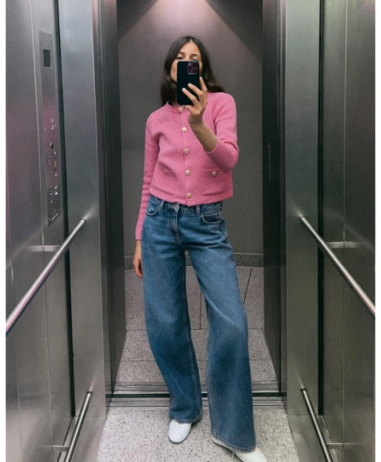 ZARA 자라 버튼 니트 가디건 6427034 6427/034