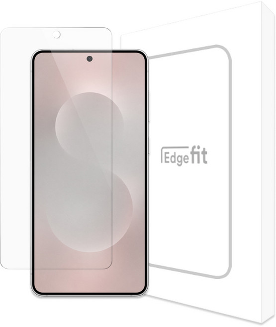 엣지핏 갤럭시 지문인식 고투명 강화유리 액정보호필름, 1개