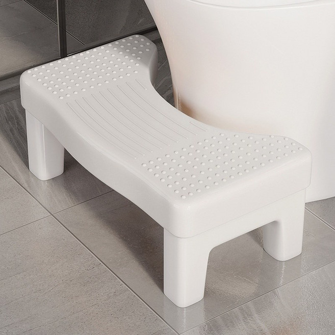 클로버 테크 화장실 변기 발받침대, 화이트