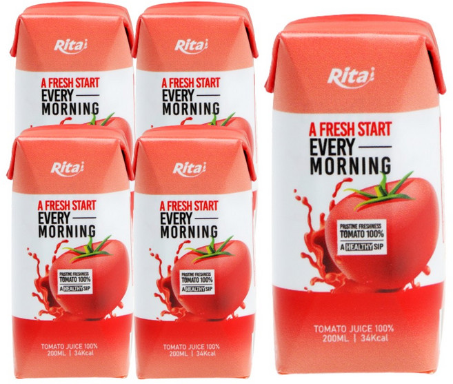 리타 착즙 토마토주스 1박스, 24개, 200ml