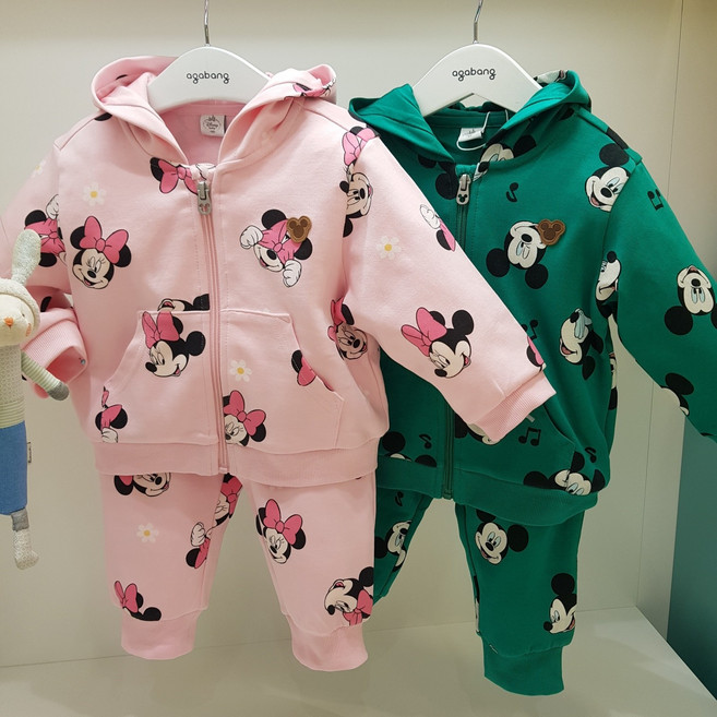 아가방 가을 44% 베이비페어! 디즈니베이비 봄 경쾌하게 후드 트레이닝 유아 상하세트 실내복위에 가볍게입고 어디든지 편하게 외출복 데일리 놀이복으로 집업 상하복