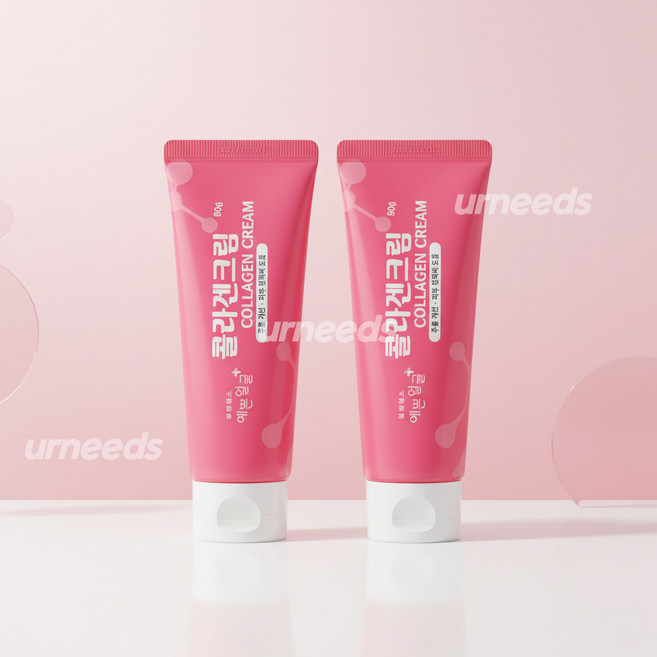 [대용량NEW] 웰빙헬스 예쁜얼굴 듬뿍바르는 콜라겐 크림, 2개, 90ml