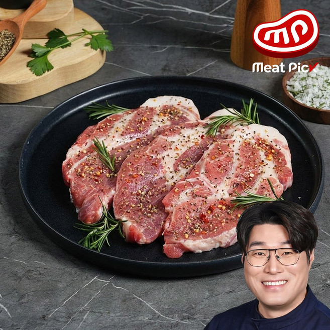 오세득의 미트픽 듀록 시즈닝 목살 스테이크 스페인산 (냉동), 500g, 1개