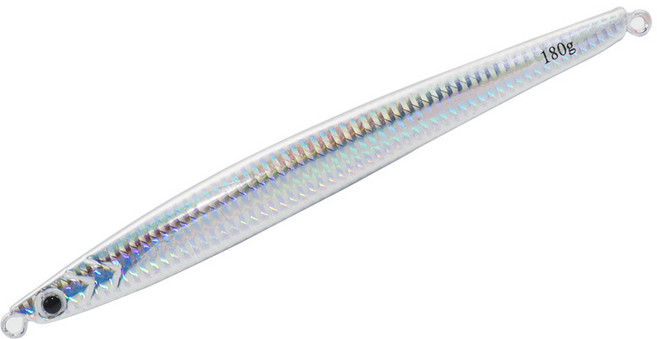 메탈지그 블리츠 롱지그 지깅메탈 방어메탈 부시리 참치 대방어 대구 180g 200g 250g 300g, 1개, 실버