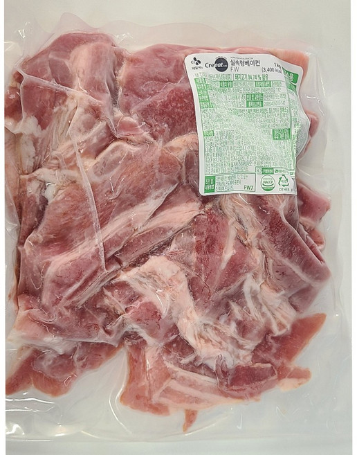 CJ제일제당 실속형베이컨 1kg, 1개