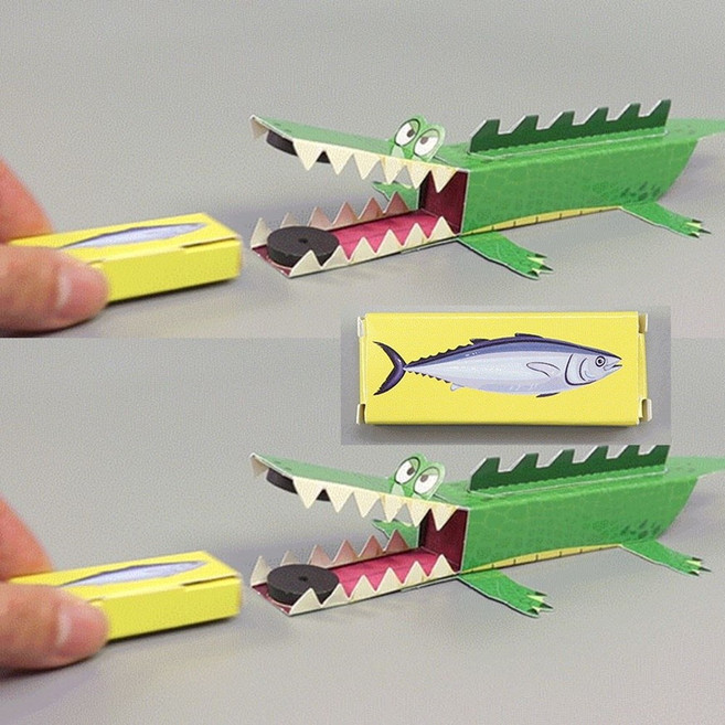 철컥자석악어만들기(4인세트) 자석의이용실험, 1개