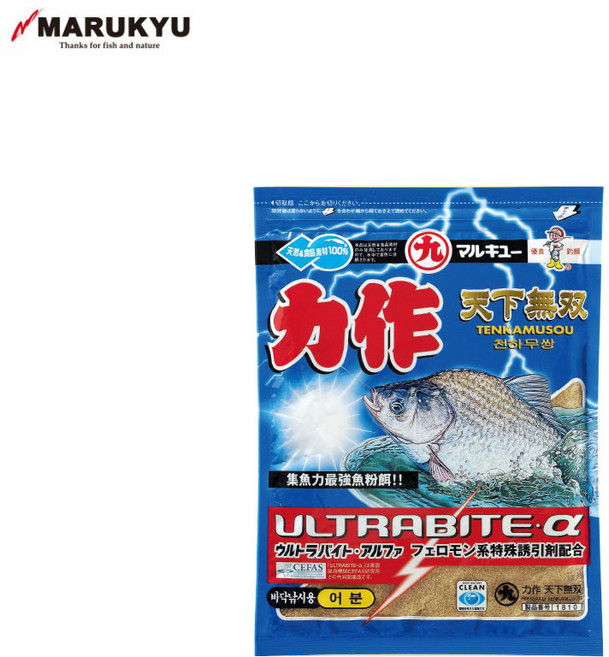 마루큐 역작 천하무쌍 (민물 떡밥 어분 붕어 잉어), 단품, 단품, 1개