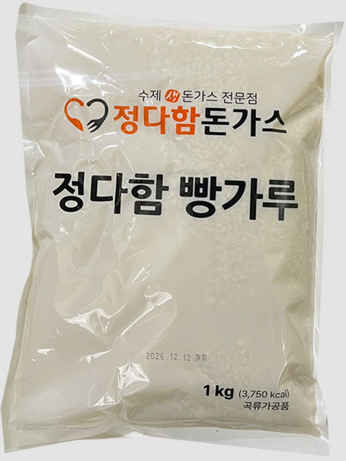 정다함 빵가루(마른 빵), 1kg, 1개