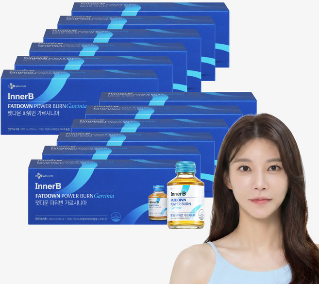 CJ 팻다운 파워번 마스터 가르시니아 10병, 1L, 12개