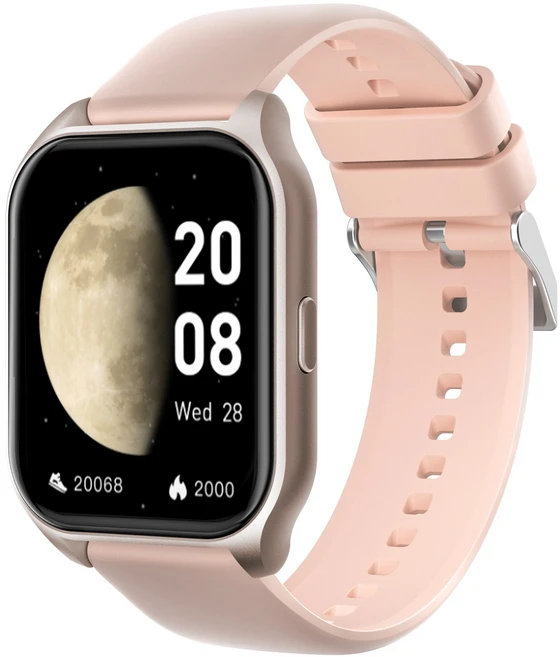 DAICOO 다이코 통화가능 GPS 블루투스 스마트워치 42mm R8, 핑크, 4.2cm, GPS + 블루투스 - 쿠팡