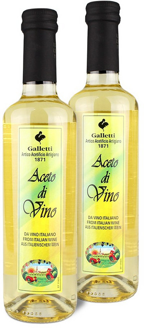 이탈리아 화이트 와인 비니거 발효 식초 비네거, 2개, 500ml