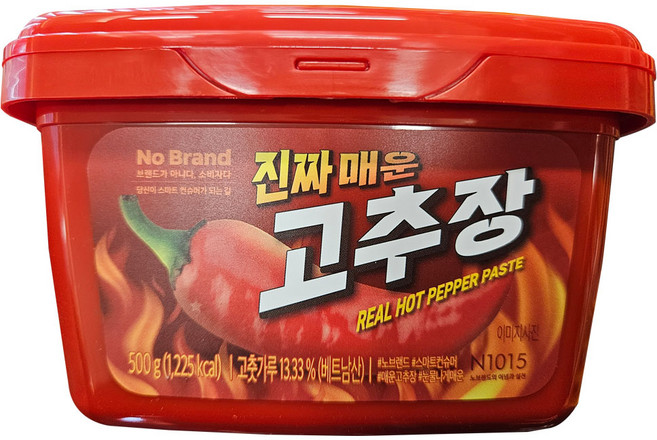 노브랜드 진짜 매운 고추장, 1개, 500g