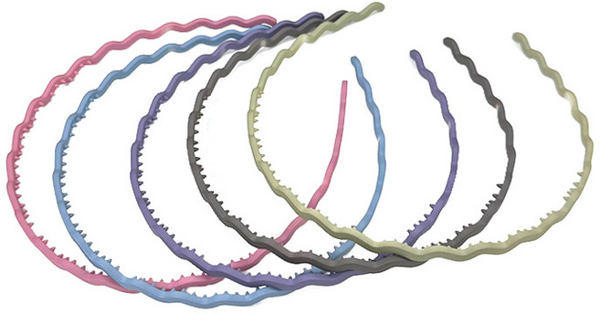 썸머소울 얇은 물결 머리띠 5개세트 국산 안아픈 편한 세안 빗살