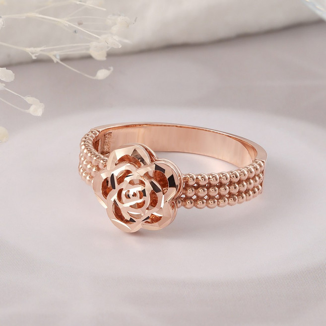 14k 비쥬팝 젤다 로즈 컷팅 반지 41359