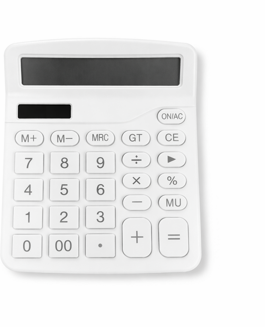 다용도 사무 가정 탁상용 파스텔 계산기, 1개, 화이트