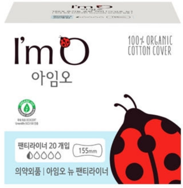 아임오 뉴 팬티라이너, 일반, 20매입, 4개