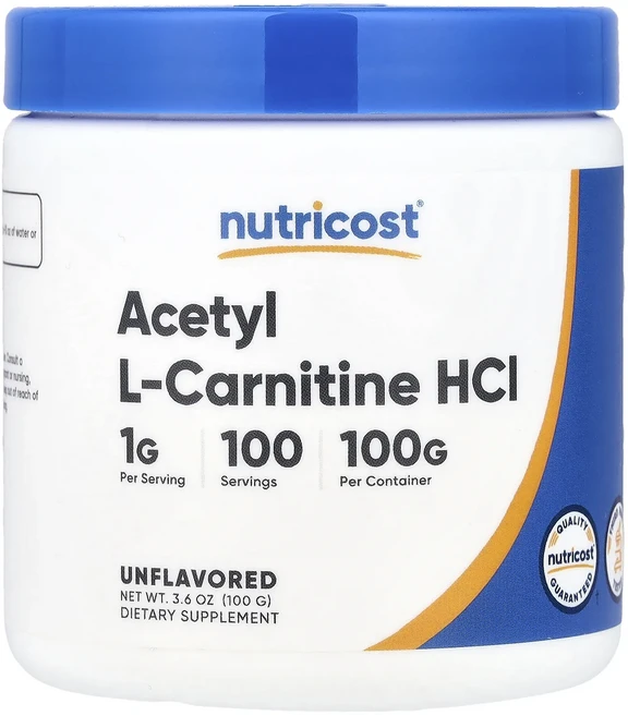 새해 첫좋은선물 Nutricost 아세틸 L-카르니틴 HCl 무맛 100g(3.6oz) 제대로 할인합니다, Nutricost아세틸L카르니틴HCl무맛100g36oz, 100g, 1개 - 쿠팡