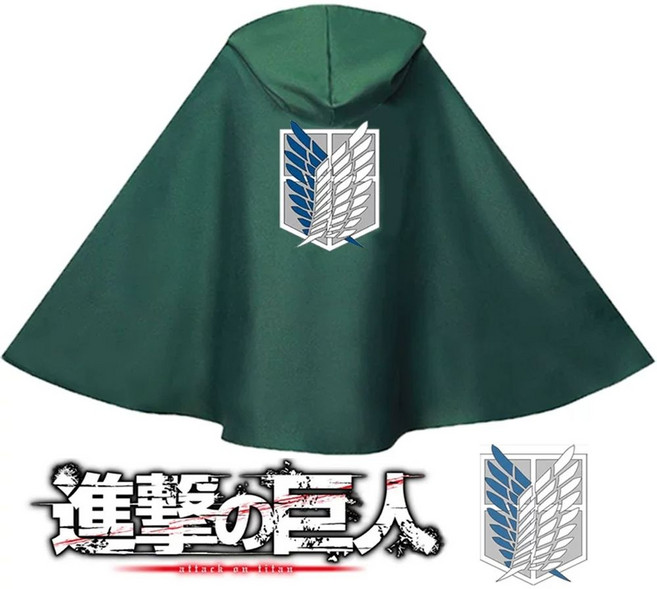 진격의거인 망토 리바이병장 복장 할로윈 의상 코스플레이 코스프레 케이프 코스튬, C. L, A. 타이탄 망토에 대한 공격