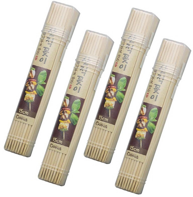 생활미소 산적꽂이 15cm, 4세트, 80개