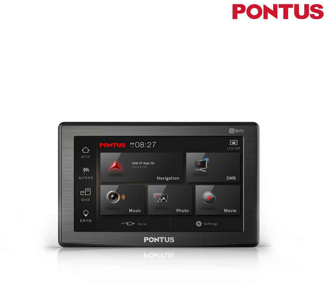 폰터스 네비게이션 P570T_지니2D V7 최신 UBLOX 8 GPS 모듈 16GB_거치대증정, P570T