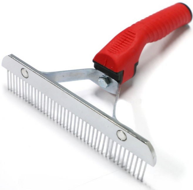 아이마이미마인 대형견 털제거 엉킨털제거 강아지 빗 브러쉬, FREE, 1개, 레드