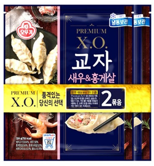 오뚜기 XO 교자 새우 홍게살, 648g, 3개