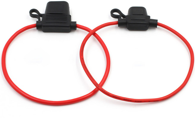 자동차 퓨즈 듀얼 방수 멀티 홀더 퓨즈링크 링크홀더 더블홀더 블랙박스 시거잭 기기연결, 1개, 검정