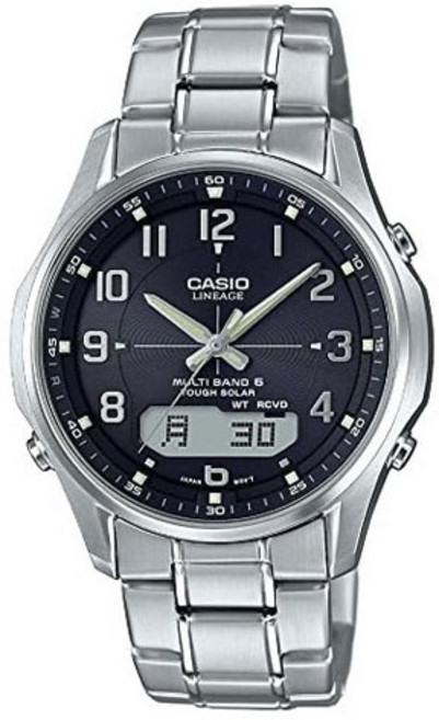 CASIO 卡西歐 Lineage多波段6太陽能男士金屬腕錶 LCW-M100DE-1A3JF