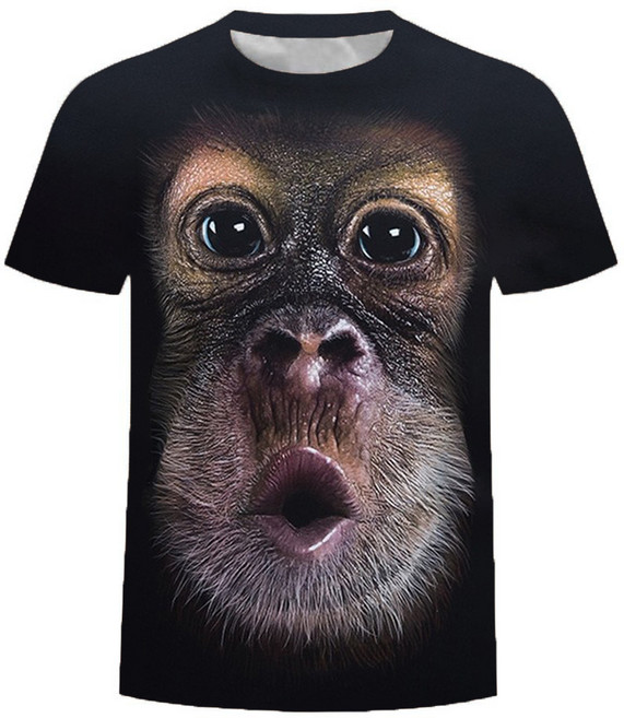 SNS 대란템 원숭이 고릴라 재미있는 쓸데없는 선물 단체 반팔 티셔츠 S906