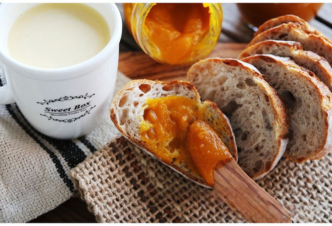 펌킨페이스트 450ml 단호박라떼 호박잼 수제잼, 유리병450ml, 2구박스, 1개