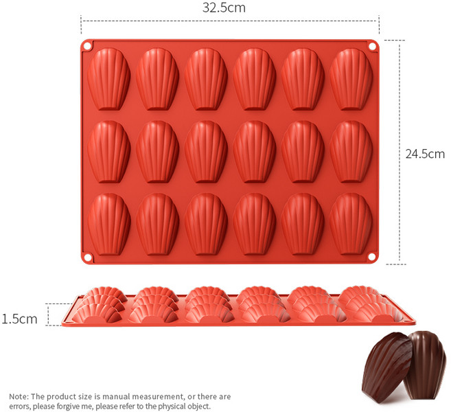 미니 식품 학년 마들렌 실리콘 케이크 금형 쿠키 DIY 쉘 베이킹 팬 주방 Bakeware 액세서리, 02 YH-1171