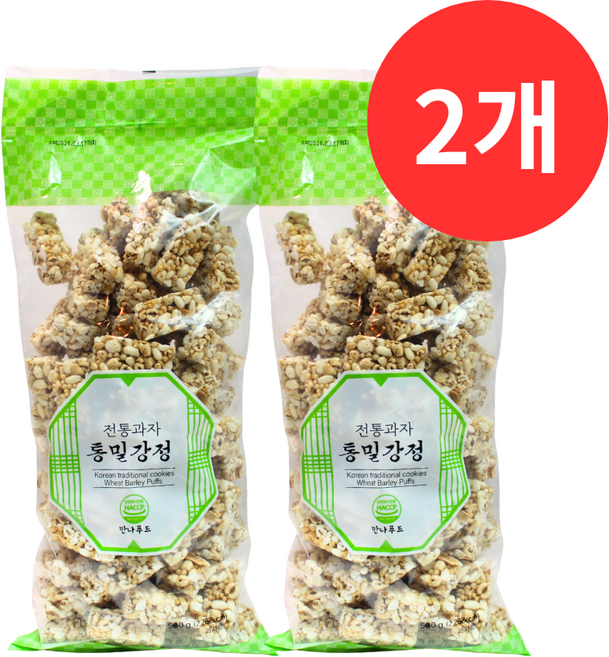 고려 만나푸드 전통과자 수제 통밀혼합강정 580g 원플원, 2개