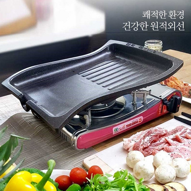 매직쿡킹팬 연기&냄새안나는 불판, 1개, 42cmx35cm