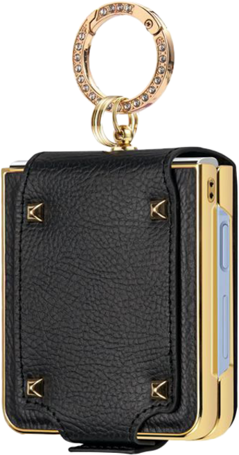 결릭시 Z플립7 강화유리 가죽 핑거링 가죽 케이스 HY-WCZH