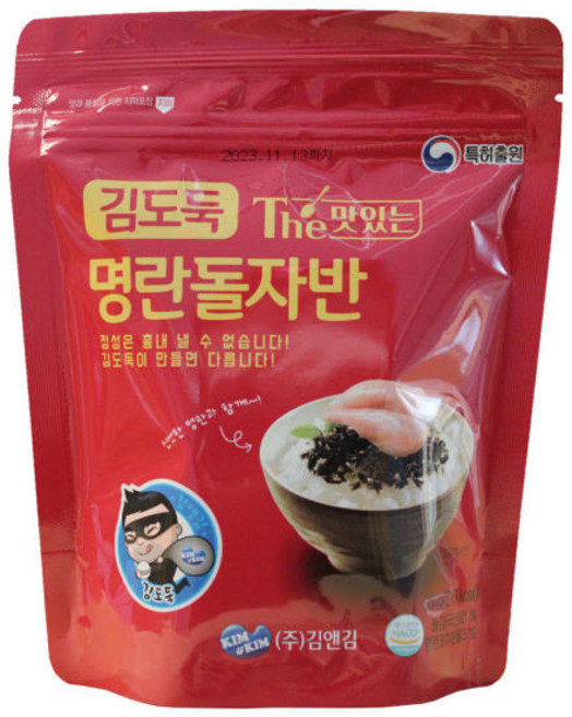 김앤김 김도둑 더 맛있는 명란 돌자반 35g 김자반 파래 광천 이강산닷컴, 100개