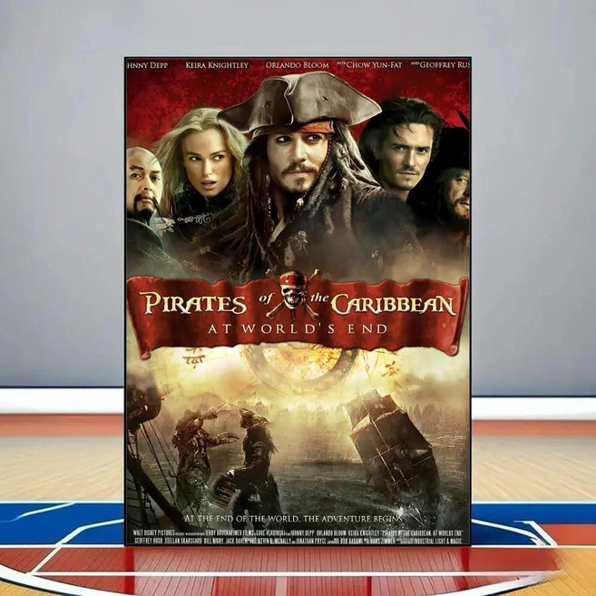 캐리비안의 해적 블랙 펄의 저주 포스터 애니메이션 핫 테마 가수영화방수 셀프 스틱 홈, 1개, 16. Black13 / D. 21X30cmNof...