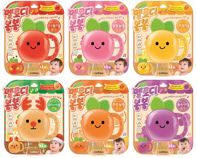 멜로디 봉봉 동요 사운드북 세트 : 나들이 동요 + 낱말 놀이 동요 + 자장가 동요 + 숲속 악기 동요 + 까꿍 놀이 동요 + 크리스마스 캐럴 동요 (전6권)